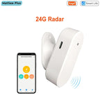 Tuya Smart Life Zigbee WiFi Human Presence Sensor 24Ghz MmWave Radar Motion Luminance Distance detection Need Gateway