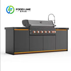Customizable Cabinets Outdoor Kitchen Set With Bbq And Fridge Home Garden Barbecues Machine Bbq Grills Outdoor For Party