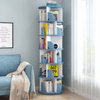 Rotating bookshelf children's picture book stand simple household space saving simple landing student creative storage bookcase