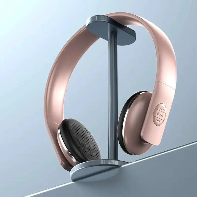 New Retro Bluetooth Wireless Over-Ear Headphones Foldable Lightweight Noise Reduction Vintage Fashion Headset For Students Gifts