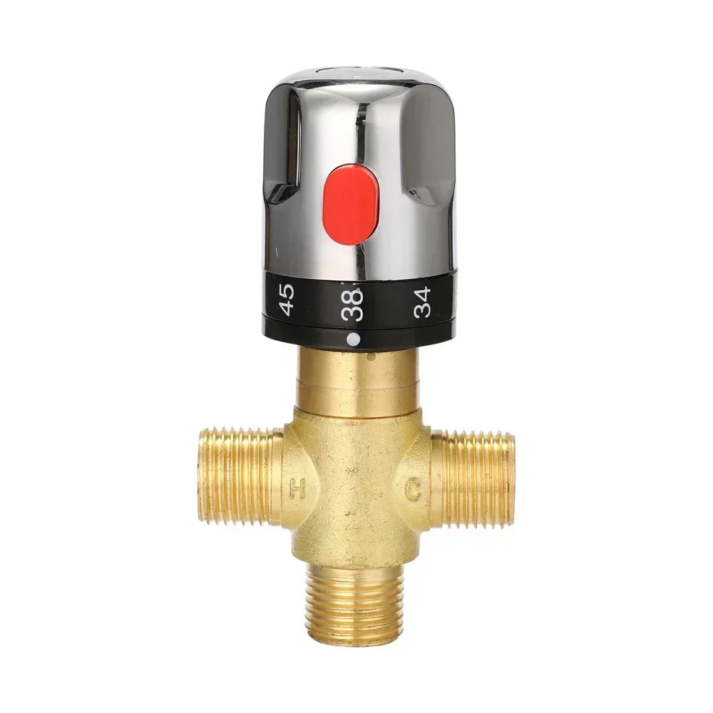 Brass Thermostatic Mixer Valve for Bathroom & Water Heater
