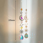 Brass Crystal Rainbow Crystal Hanging Pendants Suncatcher Moon Catcher Stained Glass Wind Chimes Home Garden Decor Kristalle