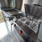 Custom Commercial Mobile Food Cart Trailer with  Kitchen Layout Stainless Steel Food Truck for Street Vending and Event Catering