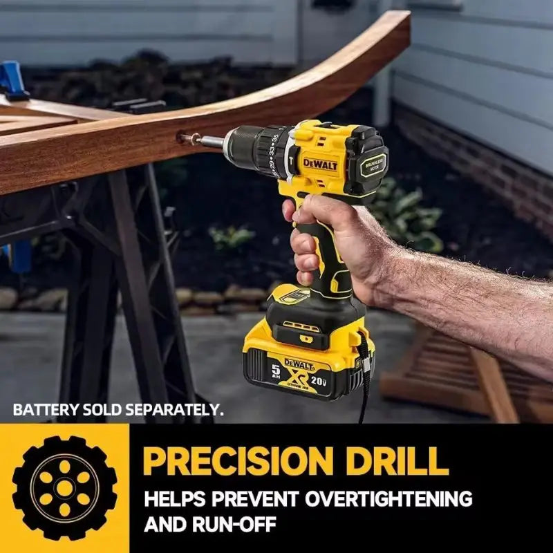 DeWalt DCD805 20V Brushless Slot Wrench, Compact Drill or Tools Driver Battery Impact Wrench, Power Tool
