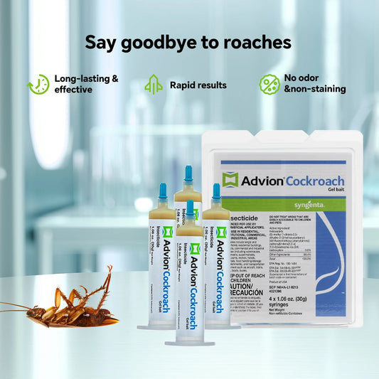 Advion Cockroach Gel Bait (4 Tubes) | Indoor/Outdoor Roach Killer Gel