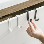 Kitchen Cabinet Door Back Hook Hanging Rack Clothes Coat Hat Towel Hanger Storage Hook Home Storage Organizer Multi-Purpose Hook