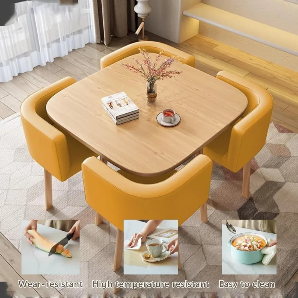 Modern Round/Square Dining Table Set