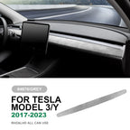 Italian Top Suede Car Dashboard Moulded Trim Sticker For Tesla Model 3 Model Y 2018 2019 2020 2021 2022 2023 Decor Accessories