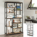 67 Inch Book Shelf, 5 Tier Industrial Etagere Bookcase with Open Shelves, Tall Bookshelf for Living Room, Bedroom, Home Office