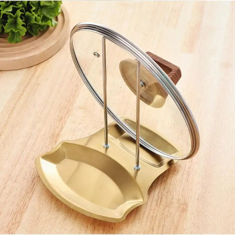 Stainless Steel Pot Lid Holder Kitchen Storage Rack For Utensils And Dish Storage Multi-Functional Home Use Organizer