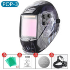 1112 Welding Helmet Automatically Darkening Soldering Welder Mask True Color Welder Cap 4 Arc Sensor for TIG MIG MMA goggles