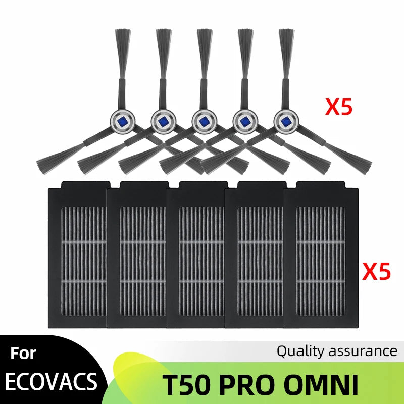 Fit For ECOVACS DEBOT T50 PRO OMNI Replacement Parts Accessories Main Side Brush Hepa Filter Mop Cloth Dust Bag