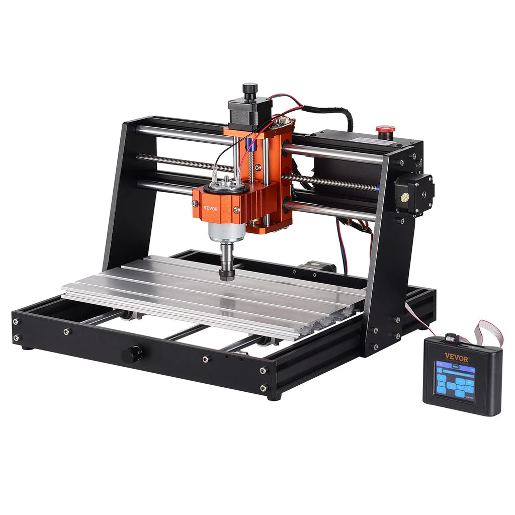 SucceBuy CNC Router Machine 3 Axis GRBL Control Wood Engraving Carving Milling Machine Kit for Wood Acrylic MDF PVC Plastic Foam