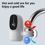 Kitchen Faucet Adapter Instant Electric Hot Water Heater Fast Heating Digital Display Heater Water Heater For Bathroom Faucet