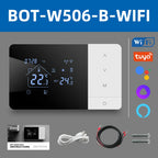 Beok Tuya Heating/Cooling Thermostat for Gas Boiler Smart Home Battery-powered Thermoregulator Daily programming Work with Alexa