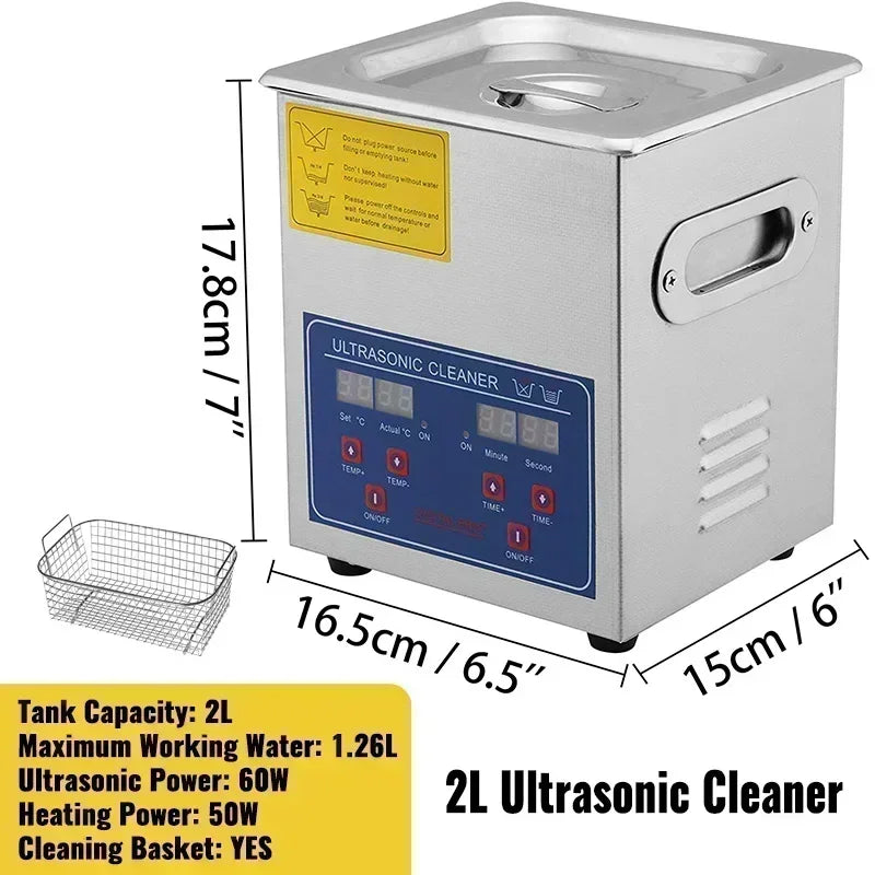 VEVOR 2L 3L 6L 10L 15L 22L 30L Ultrasonic Cleaner Lave-Dishes Portable Washing Machine Diswasher Ultrasound Home Appliances