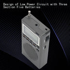 Portable Mini Radio FM/AM Digital Tuning Radio Receiver Music Player Radios Durable Small Radio