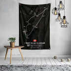 Ft Formula 1 Imola Monaco Circuit F1 Flag Polyester Digital Printing for Garage Wall Art Out Door Decoration With Grommets