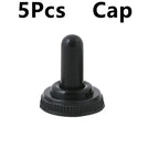 5Pcs Miniature Toggle Switch Single Pole Double Throw ON-OFF-ON /ON-ON 120VAC 6A 1/4 Inch Mounting MTS-102 103 202 203