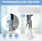 Cordless Window Vac Cleaner & Spray Bottle with Microfibre Cloth, Rechargeable Battery,for Windows, Tiles, Mirrors Cleaning