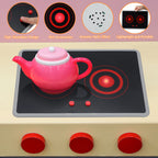 Home Kids Play Kitchen Appliance Realistic Induction Stove With Sound Light Pretend Play Kitchen Toy For Toddler Operated Models