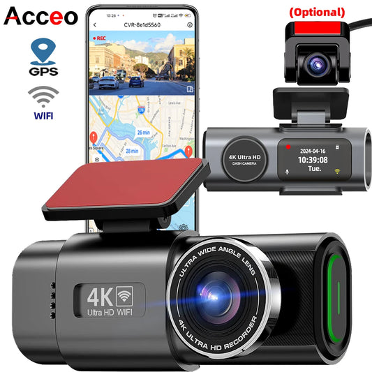 Dash Cam 4K UHD Recording Car Camera DVR Night Vision Video Recorder B