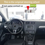 Custome Car Steering Wheel Cover For Volkswagen Golf 6 VW Jetta Sagitar 2014 Style Suede Leather Carbon Pattern Leather 2 Style