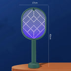 2-in-1 Mosquito Killer Lamp Multifunctional Angle Telescopic Mosquito Swatter Rechargeable Mosquito Swatter Electric Fly Swatter