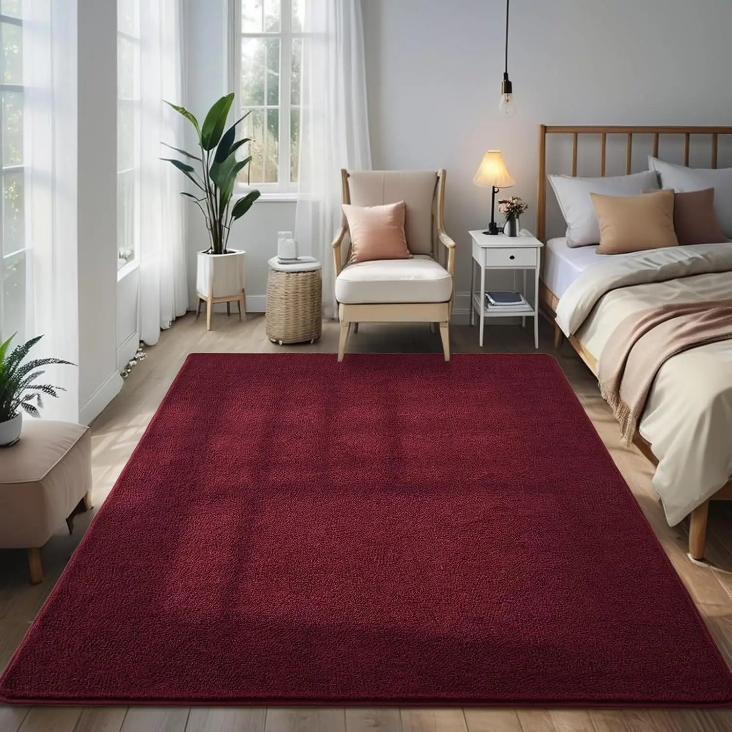 Living Room Carpet Nonslip Bedside Rugs Large Soft Floor Rug Children Game Mat Rectangular Home Decoration
