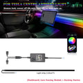 Car Ambient Light 60 Seconds Automatic OFF Module With USB Expansion Dock RGB APP Dashboard Lighting For Tesla Model 3 Y S X