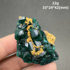 Natural Congo green Dioptase Mineral specimen + healing quartz crystals and stones rock gemstone