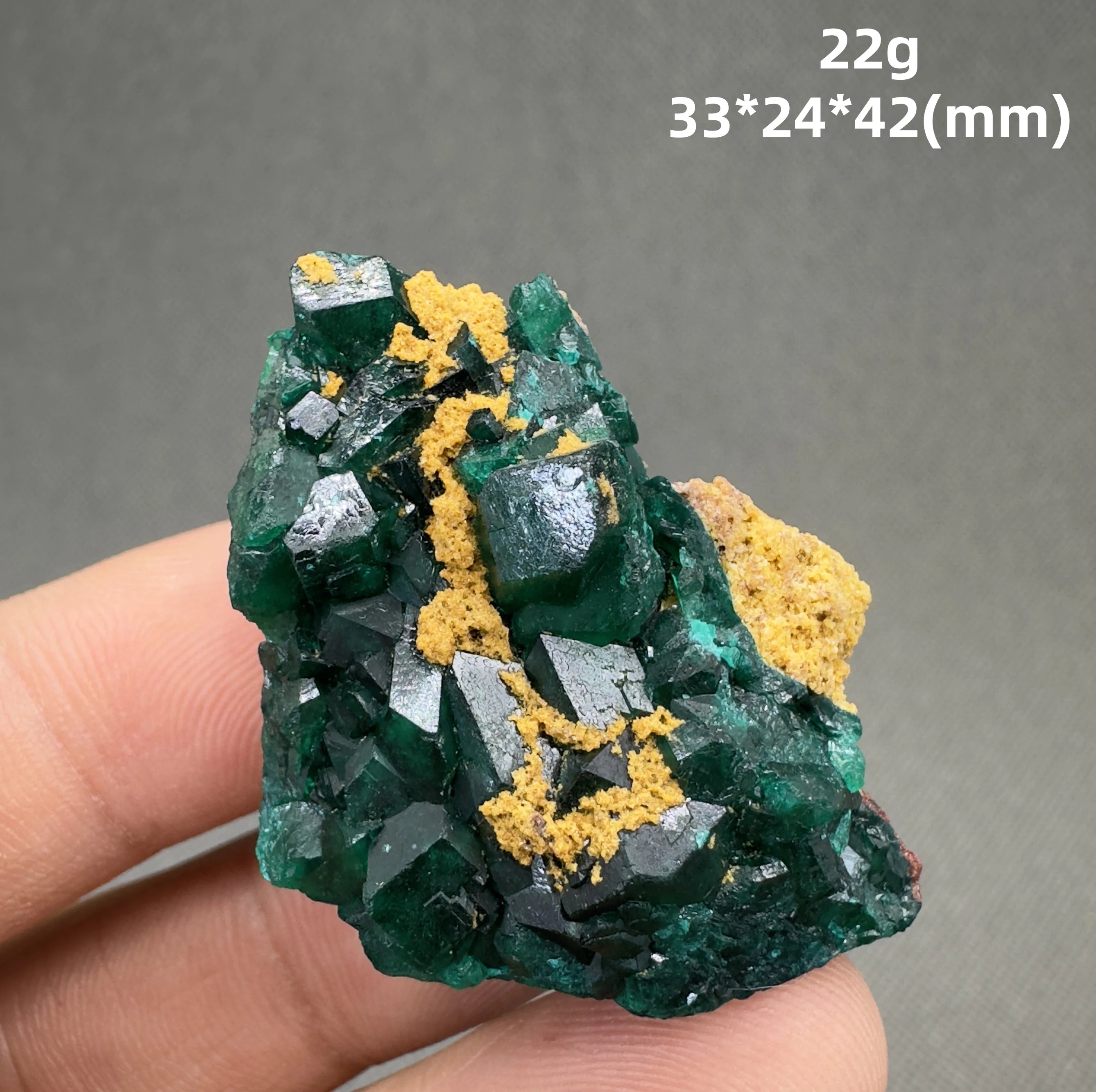 Natural Congo green Dioptase Mineral specimen + healing quartz crystals and stones rock gemstone