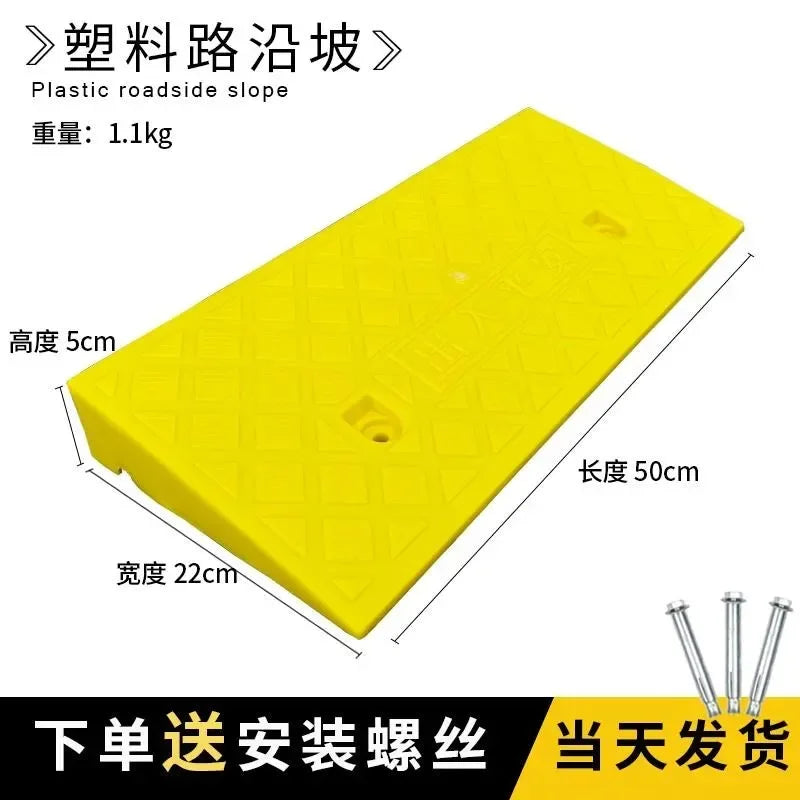 Car Wheel Driveway Ramps Portable Tires Curb Ramps Anti-Slip Threshold Ramp For Car Trailer Truck Bike Auto Accessories Amagi