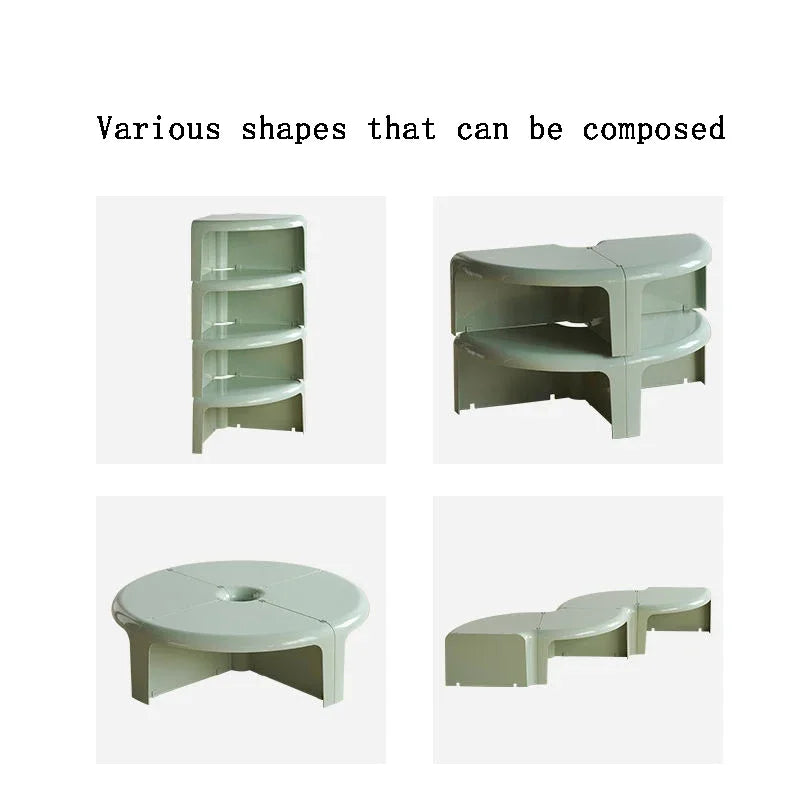 Nordic Living Room Coffee Table Creative Combination Splicing Round Coffee Table Multi-functional Home Living Room Furniture
