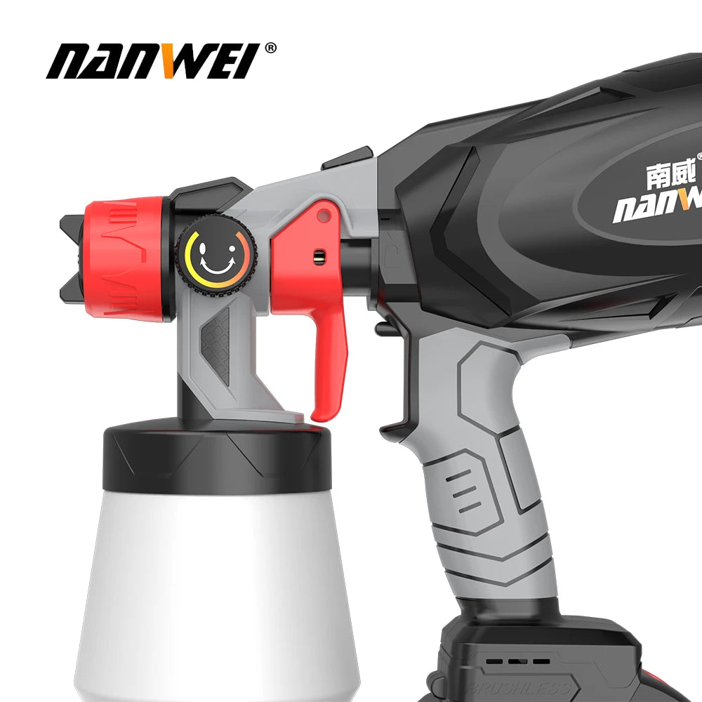 Nanwei Electric Spray Gun Paint Emulsion Paint Spray Gun Sprayer Household Lithium Electric Sprayer Disinfection spray Gun