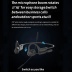 Professional air conduction HIFI sound quality wireless noise reduction Bluetooth headset with microphone suitable for work meet