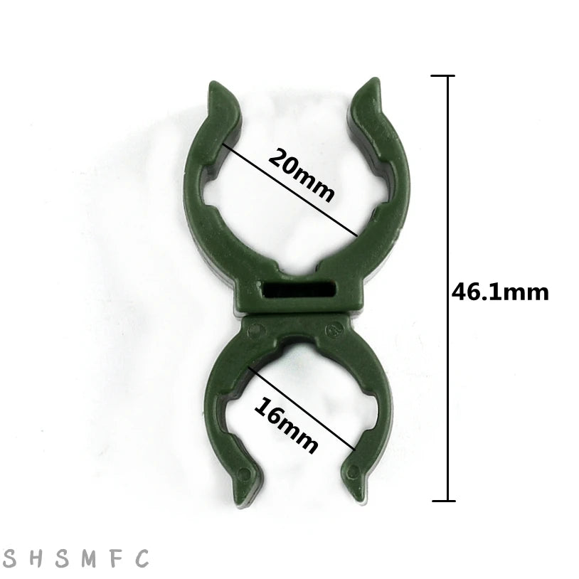 2-20PCS 8/11/16/20mm 360 Rotation Pipe Clamp Garden Irrigation Fittings Fixed U-type Clip Clamp Strap Aquarium Accessories