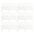 Garden Border Edging Fence 6pcs Garden Fence Panels Flexible Detachable Tree Fence Weatherproof Splicing Fence Landscape Path