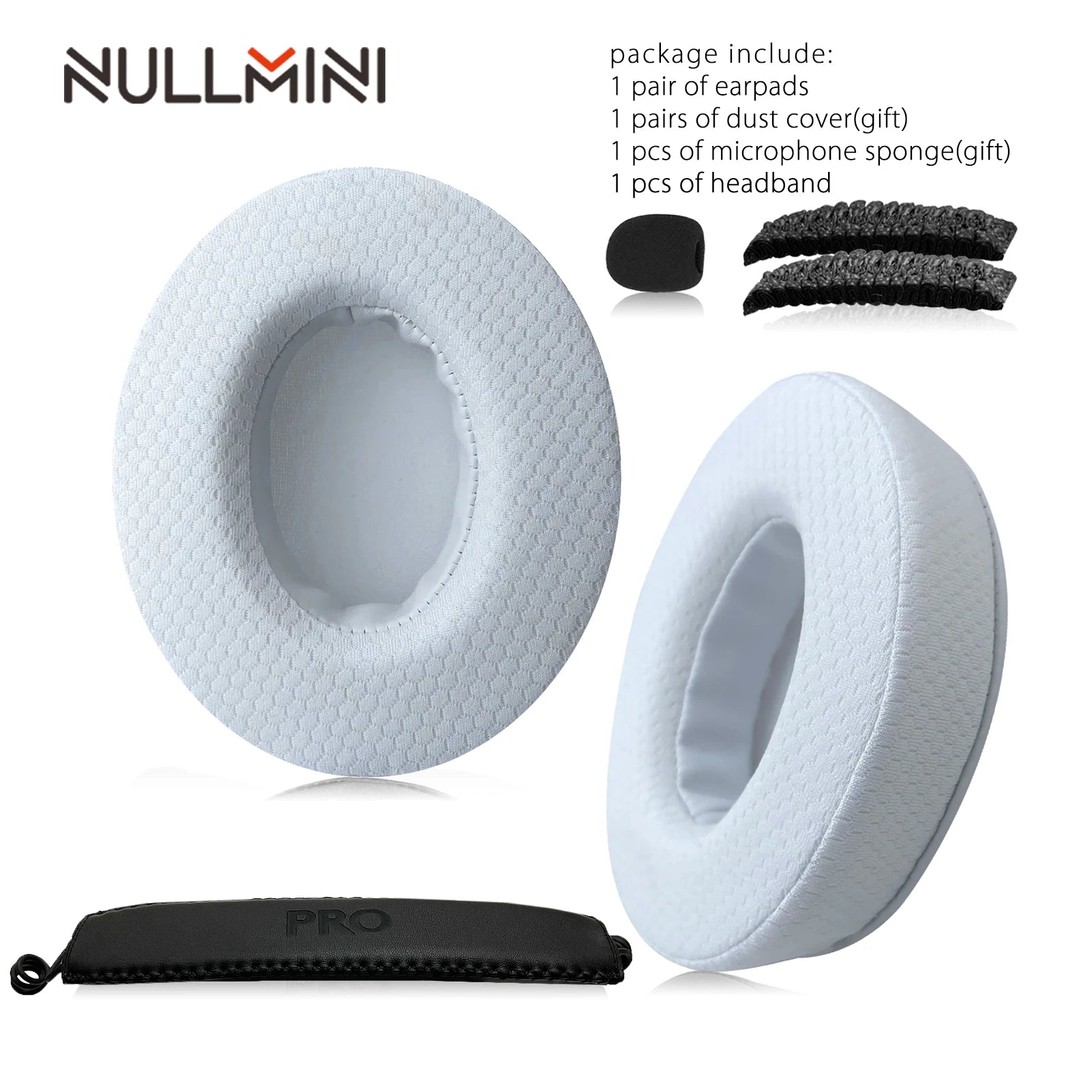 NullMini Replacement Earpads For Logitech G Pro X Headphone Cooling Gel Earmuffs Ear Cover Headband HeadBeam