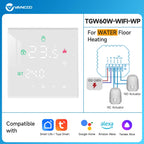 Tuya Thermostat WiFi Gas Boiler Warm Floor Heating Temperature Controller Smart Thermoregulator Work With Alice Alexa GoogleHome