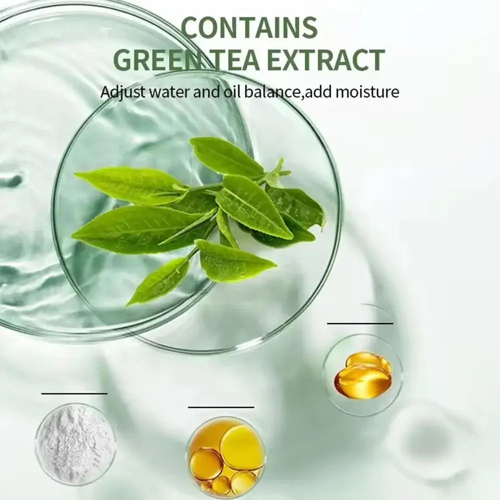 Green Tea & Eggplant Solid Mud Mask - Deep Cleansing, Oil Control, Pore Shrinking & Blackhead Remover | AlluCanFind