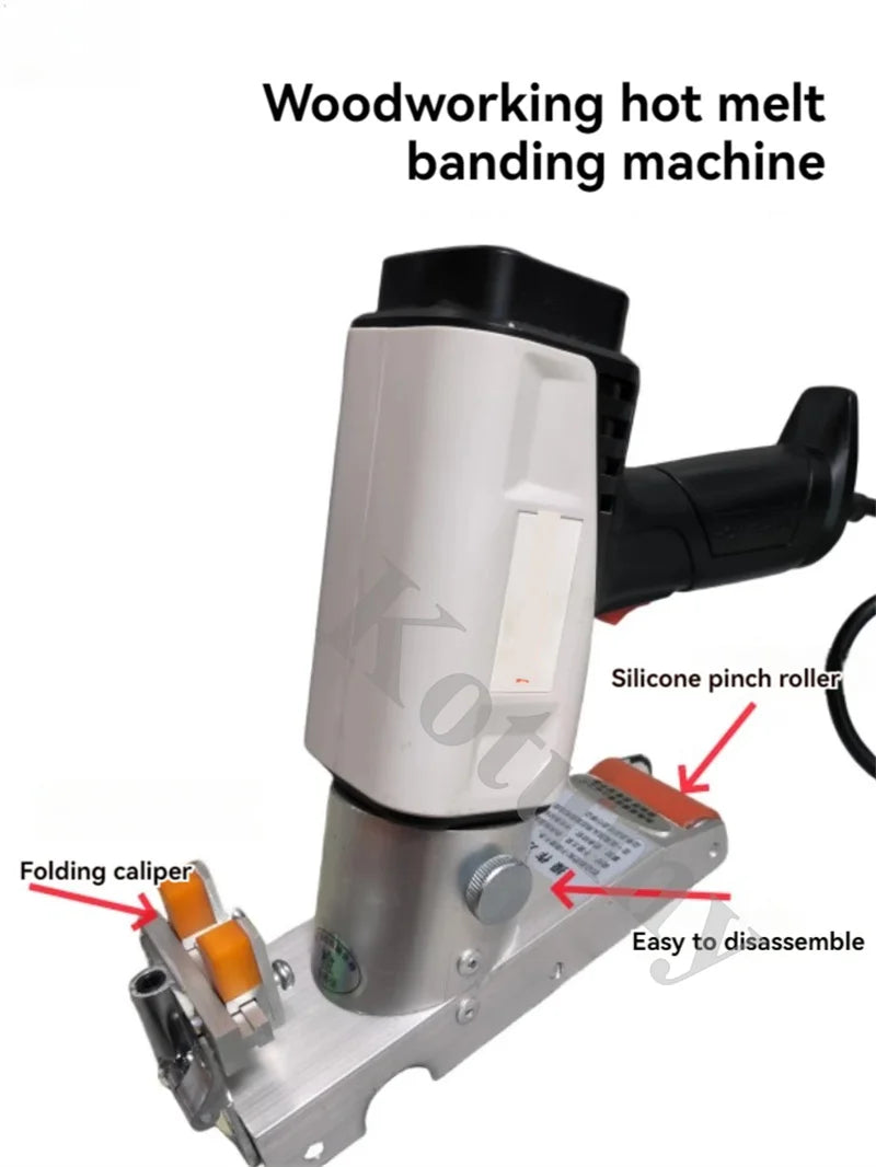 220V Woodworking Portable Edge Banding Machine Wood PVC Manual Edge Bander For Self-adhesive Edge Banding