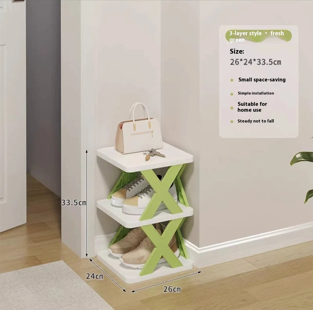 Multi Layer Simple Shoes Shelf 3/6/9tier New Folding Shoe Rack Color Cabinet Multi-Folding Space-Saving Diy Home Organizer Shelf