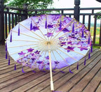 Star Oil Paper Waterproof Beach Umbrella Fan Chinese Dance Performance Lace Umbrella Classical Hanfu Fairy Parasol Paraguas