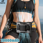 Waist Fan 20000mAh Portable Hanging Neck Fan Wireless Waist Clip On Fa