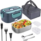 Electric Heated Lunch Box with Thermal Insulation for Office, Dorm, and Travel Meals