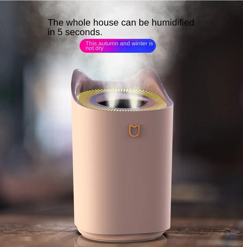 3000Ml Dual Jet Air Humidifier Large Capacity Atomizer Ultrasonic Arom