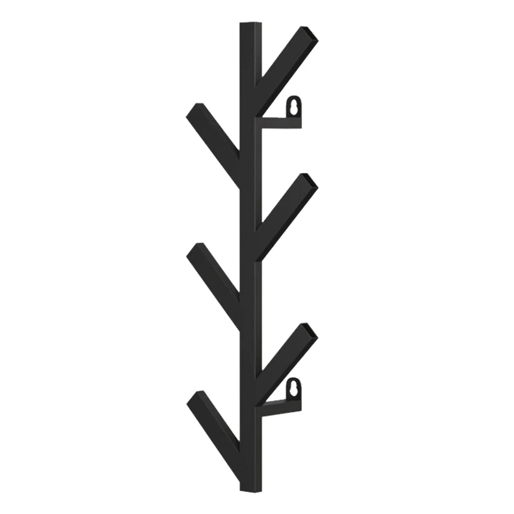 1pc Vertical Coat Rack Wall Mounted 16 Inch, Metal Modern Wall Coat Tree for Hats, Jackets, Bags, Entryway Bedroom