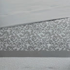 Embroidered 8 Piece Comforter Set Grey Queen
