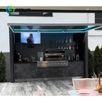 Customized Electric Grills Stainless Steel Outdoor Kitchen Trailer Island with Modular Cabinet and Sink